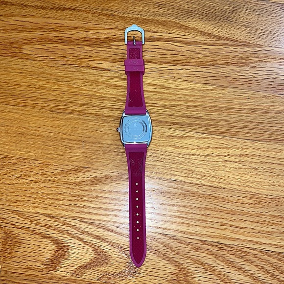 Judith Ripka Silicone Band Dual Time Watch - Picture 7 of 8